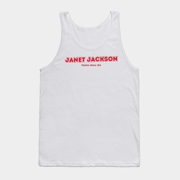 Janet Jackson Rhythm Nation 1814 Tank Top by PowelCastStudio